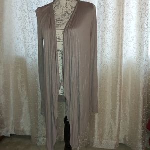 Metallic long sleeve kimono